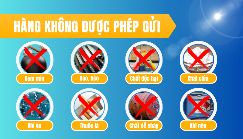 hàng không được phép gửi