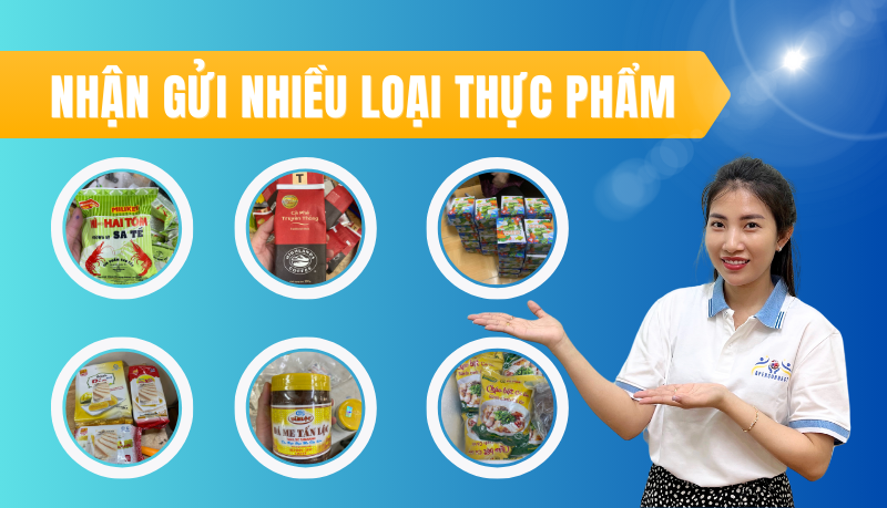 Nhận gửi nhiều loại thực phẩm